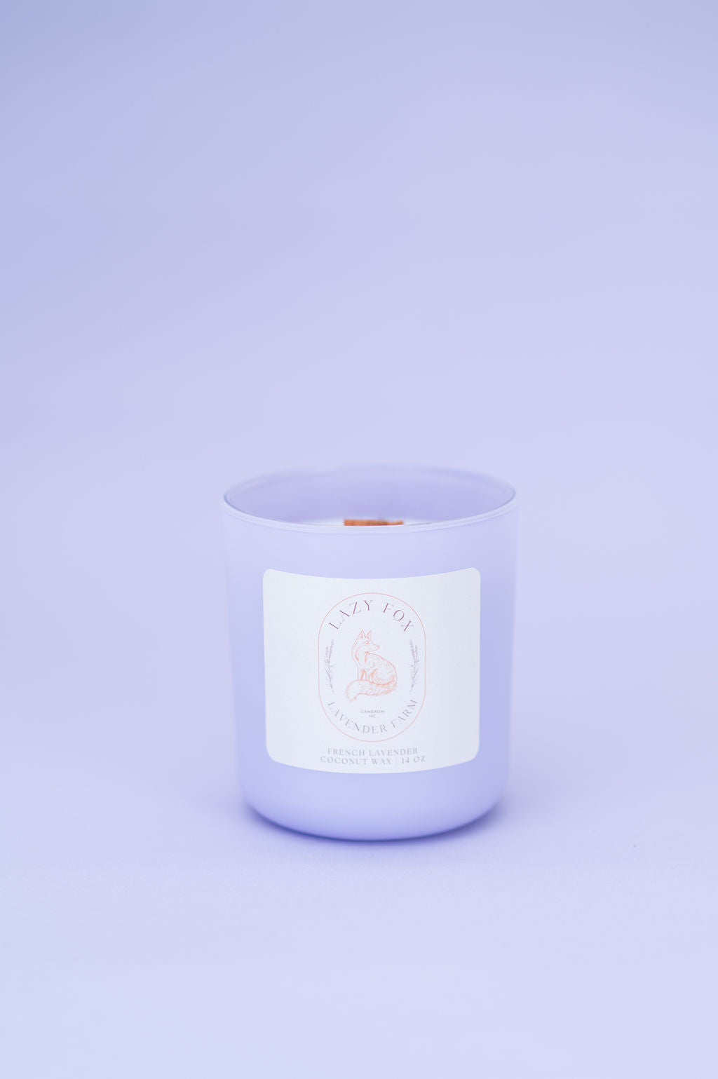 14 oz Coconut Soy Wax Lavender Candle