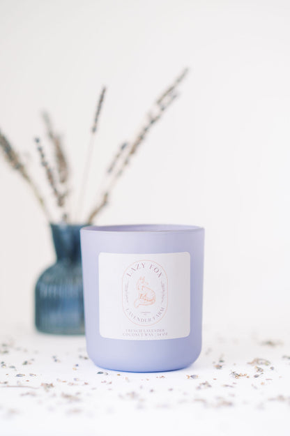 14 oz Coconut Soy Wax Lavender Candle